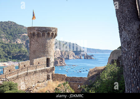 Tossa de Mar Castle - Costa Brava - Spain Stock Photo