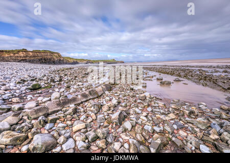 Kilve Beach, Quantock Hills, Somerset, England, UK Stock Photo