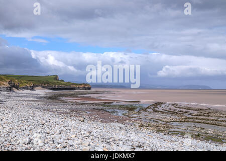 Kilve Beach, Quantock Hills, Somerset, England, UK Stock Photo