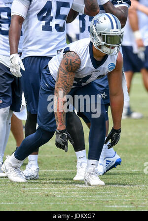 June 14th, 2017: .Dallas Cowboys fullback Keith Smith (41) .during an NFL minicamp at The Star in Frisco, TX.Manny Flores/Cal Sport Media Stock Photo