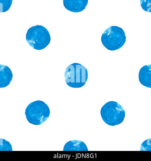 Watercolor Retro seamless pattern. Hand painted seamless pattern. Abstract watercolor polka dot Stock Photo