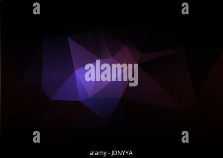Purple brown black abstract low poly geometric background Stock Vector