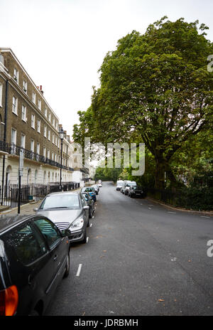 Images of Canonbury Square, N1, London Borough of Islington. Documentary Editorial content showing the streets as shot in 2016. Stock Photo