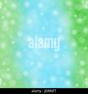 Abstract blue green background bokeh blurred motion raster illustration Stock Photo