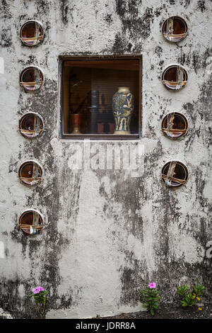 Shops and stores in the Pottery Village of Naha, Okinawa, Japan. Stock Photo