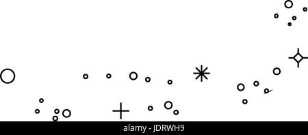 Abtract symbol dots and crosses icon ilustration Stock Vector