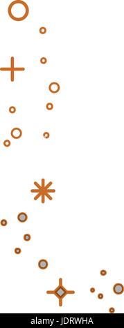 Abtract symbol dots and crosses icon ilustration Stock Vector