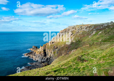 Crown Mines at Botallack, Cornwall. Stock Photo