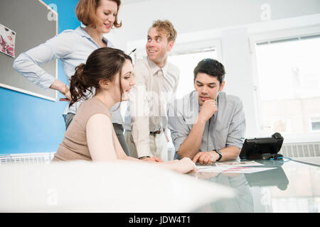 Office workers in meeting Stock Photo