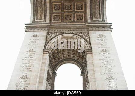 Under Arc de Triomphe, Paris, France Stock Photo