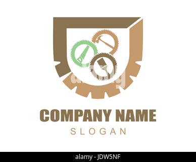 Carpentry logotype Stock Vector