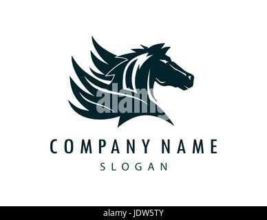 Pegasus logo Stock Vector