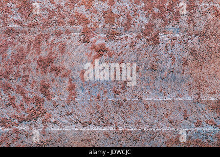 The metal texture is covered with a layer of rust. Metal background Stock Photo