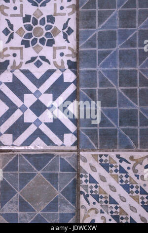 Multicolored Mosaic Wall Texture Background Pattern Stock Photo
