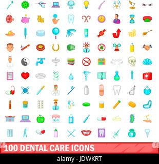100 dental care icons set, outline style Stock Vector Image & Art - Alamy
