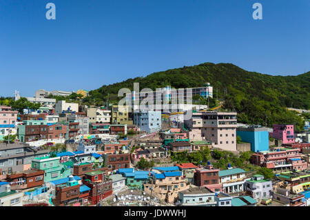 view of Gamcheon culture village at Busan, South Korea Stock Photo