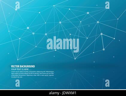 Abstract connection theme background Stock Vector