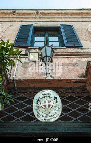 Details in the villa of Gran priorato di Roma del sovrano militare ordine di Malta, briefely Gran priorato di Roma, Rome, Italy Details in the villa of Gran priorato di Roma del sovrano militare ordine di Malta, briefely Gran priorato di Roma, Rome, Italy