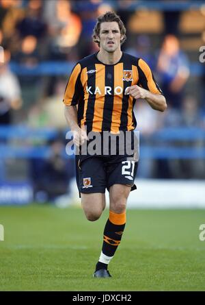 SAM RICKETTS HULL CITY FC SALTERGATE CHESTERFIELD ENGLAND 22 July 2008 Stock Photo