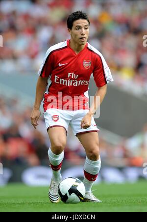 SAMIR NASRI ARSENAL FC EMIRATES STADIUM LONDON ENGLAND 02 August 2008 Stock Photo