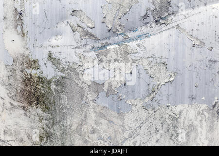 Steel texture. Corroded white metal background Stock Photo