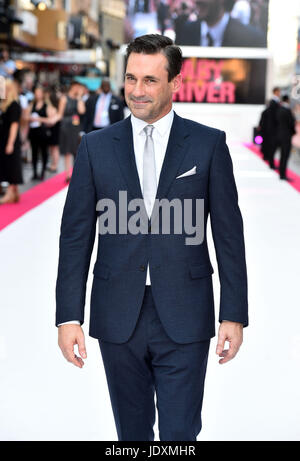 Jon Hamm attending the Baby Driver premiere held at Cineworld in Leicester Square, London. Stock Photo