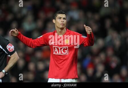 CRISTIANO RONALDO MANCHESTER UNITED V CHELSEA OLD TRAFFORD MANCHESTER ENGLAND 11 January 2009 Stock Photo