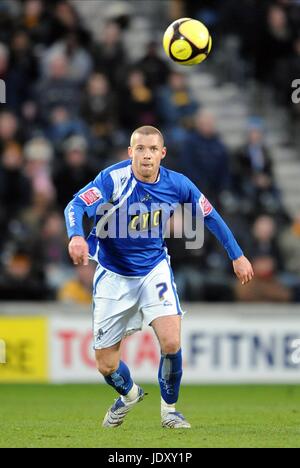 ALAN DUNNE MILLWALL FC KC STADIUM HULL ENGLAND 24 January 2009 Stock Photo