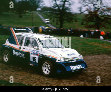 MG Metro 6R4 J. Mcrae 1986 RAC Rally Stock Photo