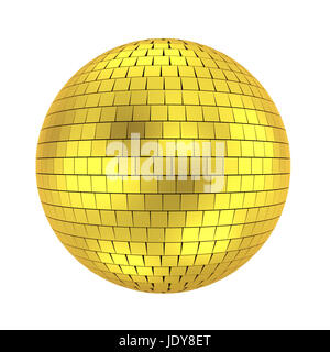 disco ball - 3d render on white Stock Photo