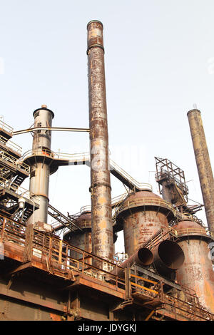 Old Bethlehem Steel Plant in Bethlehem, Pennsylvania Stock Photo