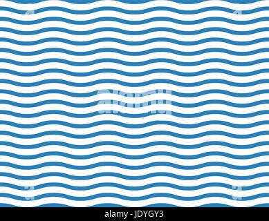 Seamless wave background in the sea Stock Vector