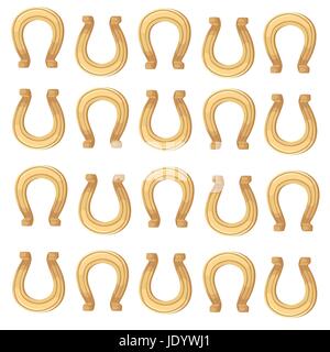 Horseshoe icon. Flat design style. Horseshoe simple silhouette. Modern, minimalist icon in stylish colors. Web site page and mobile app design vector  Stock Vector