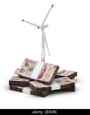 Mexican Pesos Energy Saving Stock Photo