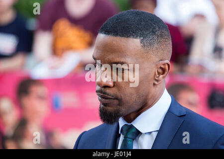 London, UK. 21st June, 2017. Actor Jamie Foxx arrives for the European Premiere of Baby Driver directed by Edgar Wright. Credit: Bettina Strenske/Alamy Live News Stock Photo