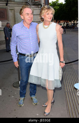 London, UK. 21st June, 2017. Lord Andrew Lloyd Webber & Lady Madeleine Lloyd Webber   attending the V&A summer party 2017  at The Victoria and Albert Museum London 21st June 2017 Credit: Peter Phillips/Alamy Live News Stock Photo