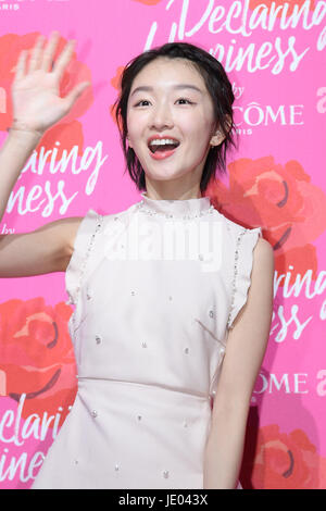 Chinese actress Zhou Dongyu attends the 70th anniversary of