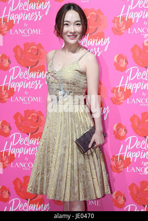 Shanghai, Shanghai, China. 21st June, 2017. Shanghai, CHINA-June 21 2017: (EDITORIAL USE ONLY. CHINA OUT) .Chinese actress Huo Siyan attends an event of Lancome in Shanghai, June 21st, 2017. Credit: SIPA Asia/ZUMA Wire/Alamy Live News Stock Photo