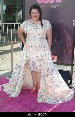 Hollywood, California, USA. 21st June, 2017. Britney Young, At Premiere Of Netflix's 'GLOW' at The ArcLight Cinemas Cinerama Dome, California on June 21, 2017. Credit: MediaPunch Inc/Alamy Live News Stock Photo