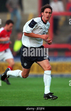 JONATHAN GREENING MANCHESTER UNITED FC SCARBOROUGH YORKSHIRE ENGLAND 28 July 2000 Stock Photo