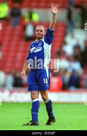 PAUL GASCOIGNE EVERTON FC MIDDLESBROUGH BT CELLNET RIVERSIDE STADIUM 09 September 2000 Stock Photo