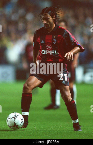 FEDERICO GIUNTI AC MILAN LEEDS 19 September 2000 Stock Photo