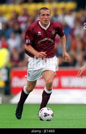 SCOTT SEVERIN HEART OF MIDLOTHIAN FC LIVINGSTON LIVINGSTON SCOTLAND 28 July 2001 Stock Photo