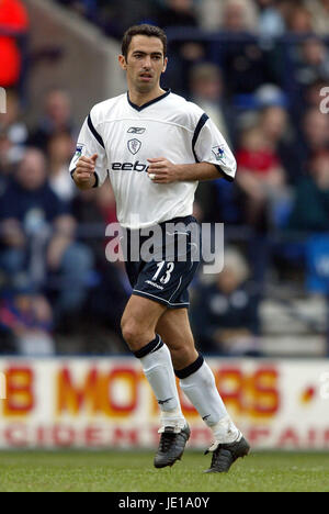 YOURI DJORKAEFF BOLTON WANDERERS FC REEBOK STADIUM BOLTON 30 March 2002 Stock Photo