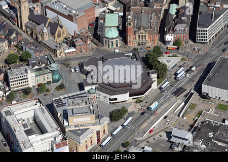 aerial view of the Sheffield Crucible Theatre Auditorium, UK Stock Photo