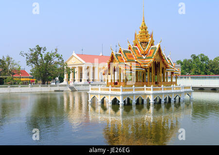 Bang Pa-In Royal Palace, the Summer Palace of formerly Thai kings as a summer dwelling.  Bang Pa-In district, Ayutthaya Province Stock Photo
