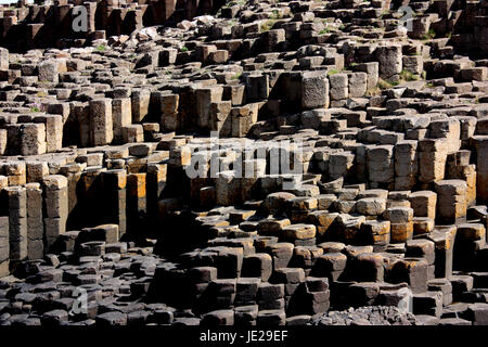 Giant's Causeway - basalt columns Stock Photo