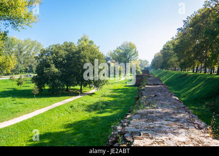 The Walls of Ferrara (in italian Le Mura) in Italy Stock Photo