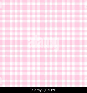 checkered seamless table cloths pattern pink colored Stock Photo