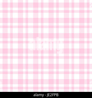 checkered seamless table cloths pattern pink colored Stock Photo